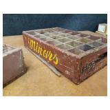 Lot of (2) Minars St. Cloud MN Wood Soda Crates