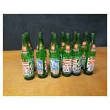 Lot of (12) 7up 1976 Lake Crystal MN FarmFest Commemorative Soda Bottles
