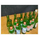 Lot of (12) 7up 1976 Lake Crystal MN FarmFest Commemorative Soda Bottles