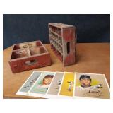 Lot of (2) Minars St. Cloud MN Wood Soda Crates + Twins Pictures