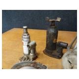 Lot of Bottle Jacks, Jack Stands and Winches