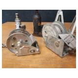 Lot of Bottle Jacks, Jack Stands and Winches