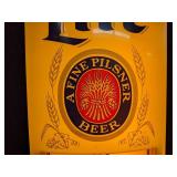 Miller Lite Lighted Sign with Working Clock