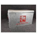 Vintage 7-Up Metal Cooler