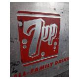 Vintage 7-Up Metal Cooler