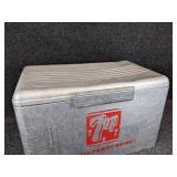 Vintage 7-Up Metal Cooler
