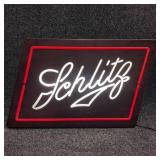 Schlitz Beer Faux Neon Lighted Sign
