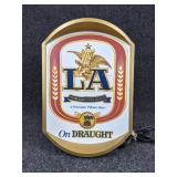 LA Pilsner Beer by Anheuser-Busch Lighted Sign
