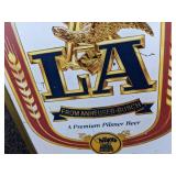 LA Pilsner Beer by Anheuser-Busch Lighted Sign