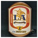 LA Pilsner Beer by Anheuser-Busch Lighted Sign