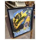 Michelob Golden Draft Beer Mirror Sign