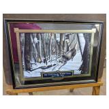 E&J VSOP Brandy Wildlife Series 2001 Limited Edition #1862 Mirror Sign