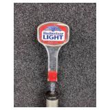 Coors Light Football, 64 oz. Jumbo Flask, and "Budweiser Light" Keg Tap