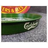 Pair of Trays - Carlsberg & Truman Hanbury and Buxton Beers & Ales