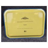 Pair of Budweiser Trays - Plastic Beer Tray and Rectangular Clydesdale Tray