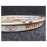 Pair of Trays - Martini & Rossi Acrylic Tray and Genesee Beer