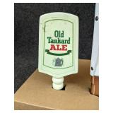 Lot of 4 Beer Tap Handles - Bud Dry, Old Tankard Ale, Sam Adams Seasonal, and Old Milwaukee