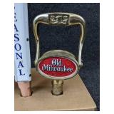 Lot of 4 Beer Tap Handles - Bud Dry, Old Tankard Ale, Sam Adams Seasonal, and Old Milwaukee