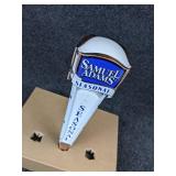 Lot of 4 Beer Tap Handles - Bud Dry, Old Tankard Ale, Sam Adams Seasonal, and Old Milwaukee