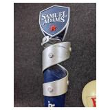 Lot of 3 Beer Tap Handles - Sam Adams Boston Lager, Bud "King of Beers" Pool-themed Handle, and Bud Light