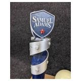 Lot of 3 Beer Tap Handles - Sam Adams Boston Lager, Bud "King of Beers" Pool-themed Handle, and Bud Light
