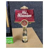 Lot of 3 Beer Tap Handles - Miller Genuine Draft, Fulton Lonely Blonde, and Old Milwaukee