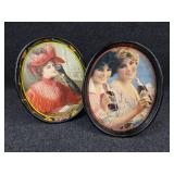 Lot of (2) Oval Coca-Cola Trays