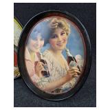 Lot of (2) Oval Coca-Cola Trays