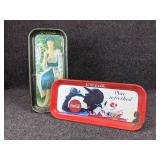 Lot of (2) Rectangular Coca-Cola Trays