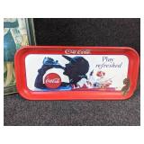 Lot of (2) Rectangular Coca-Cola Trays