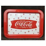 Lot of (2) Rectangular Coca-Cola Trays - Smaller Tray from The 1998 Coca-Cola Collector