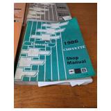 Lot of (13) 1986 Chevrolet Car / Truck Service Manuals