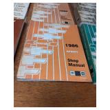 Lot of (13) 1986 Chevrolet Car / Truck Service Manuals