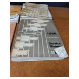 Lot of (13) 1986 Chevrolet Car / Truck Service Manuals