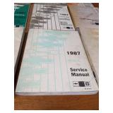 Lot of (12) 1987 Chevrolet Car / Truck Service Manuals