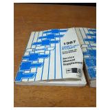 Lot of (12) 1987 Chevrolet Car / Truck Service Manuals