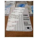 Lot of (10) 1988 Chevrolet Car / Truck Service Manuals