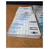 Lot of (10) 1988 Chevrolet Car / Truck Service Manuals