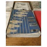 Lot of (6) 1989 Chevrolet Celebrity, Cavalier, Corsica, Beretta, Caprice Service Manuals