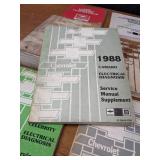 Lot of (10) 1988 Chevrolet Car / Truck Service Manuals