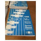 Lot of (10) 1988 Chevrolet Car / Truck Service Manuals