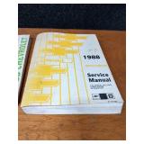 Lot of (10) 1988 Chevrolet Car / Truck Service Manuals