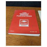 Lot of (10) 1988 Chevrolet Car / Truck Service Manuals