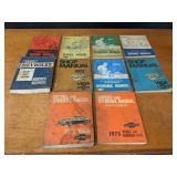 Lot of (10) 1970 to 1975 Chevrolet Car / Truck Service Manuals