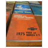 Lot of (10) 1970 to 1975 Chevrolet Car / Truck Service Manuals