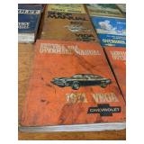 Lot of (10) 1970 to 1975 Chevrolet Car / Truck Service Manuals