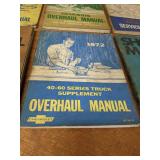 Lot of (10) 1970 to 1975 Chevrolet Car / Truck Service Manuals