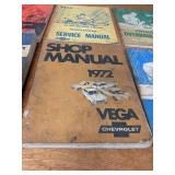 Lot of (10) 1970 to 1975 Chevrolet Car / Truck Service Manuals