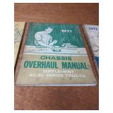 Lot of (10) 1970 to 1975 Chevrolet Car / Truck Service Manuals