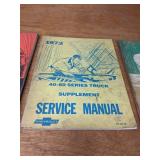 Lot of (10) 1970 to 1975 Chevrolet Car / Truck Service Manuals